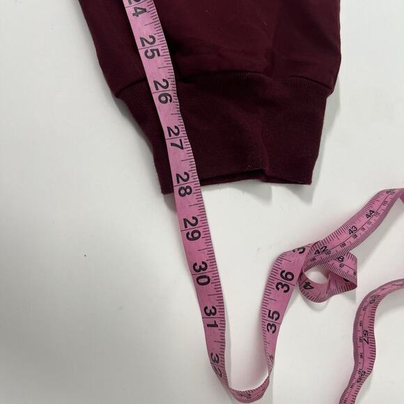 Figs Women's Drawstring Waist Zamora Jogger Scrub Pant Size Large Burgundy - Picture 14 of 14